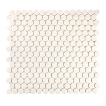 Mosaik Penny uglas. porcelæn beige 31,5 x 29,4 cm