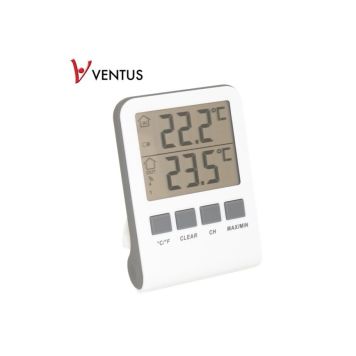 Ventus digitalt termometer WA118 hvid/grå