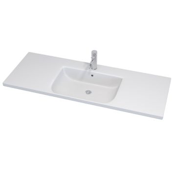 Camargue håndvask Svanholm Moskenes blank hvid 120x46 cm
