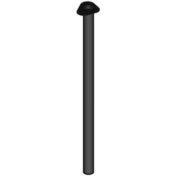 grundlæggende Bogholder prik Element-System bordben sort Ø60x700 mm | BAUHAUS