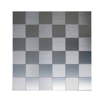 Mosaik Steel 55 stål selvklæbende 30,5x30,5 cm