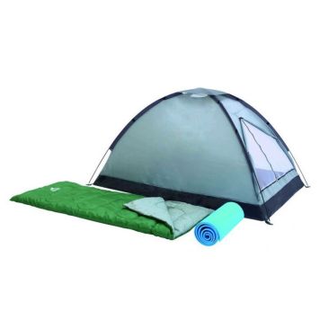 Campingsæt Pavillo telt 2 soveposer 2 underlag - Pavillo