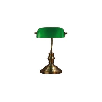 Bordlampe Bankers grøn 42 cm - Markslöjd