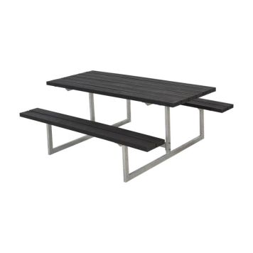 Plus bord-/bænkesæt Basic ReTex sort 177x160 cm 