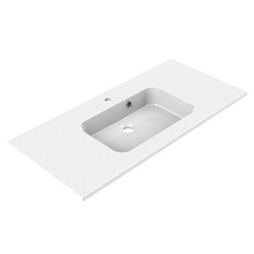 Allibert håndvask Style blank hvid polybeton 100 cm 