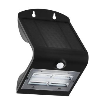 Eglo solar-væglampe Lamozzo sort LED m/sensor H21 cm