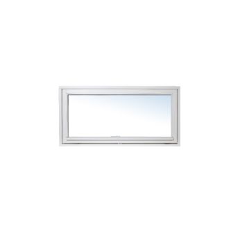 Genua topstyret vindue 3-lags glas hvid 588x1188 mm