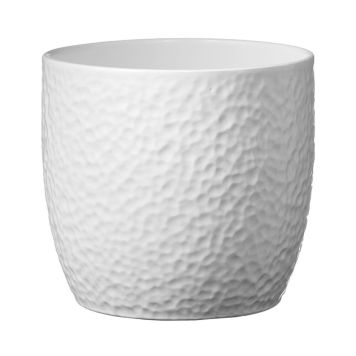 Soendgen Keramik urtepotteskjuler Boston hvid Ø13 cm