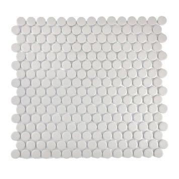 Mosaik Penny uglas. porcelæn grå 31,5 x 29,4 cm