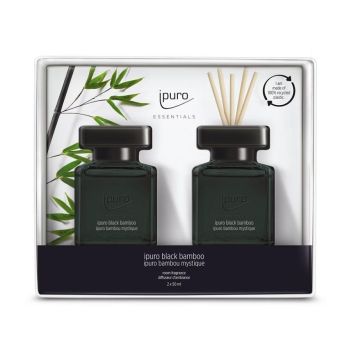 Ipuro Essentials duftpinde Black Bamboo 2x50 ml