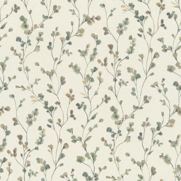 Rasch tapet blomstret 10.5mx53cm grøn/beige | BAUHAUS