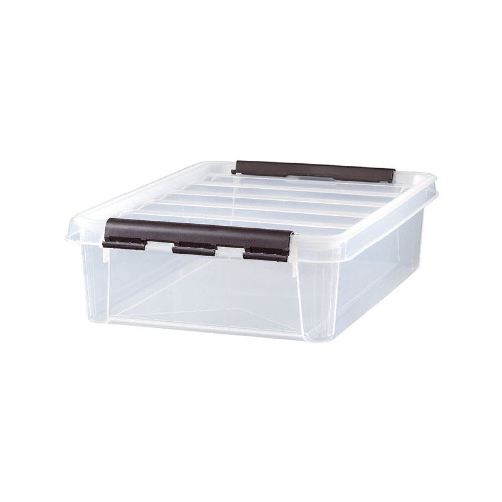 Cajas Organizadoras Orthex Smart Store - 10 Unidades De 2 Litros, Con Clip, Transparentes, Apilables