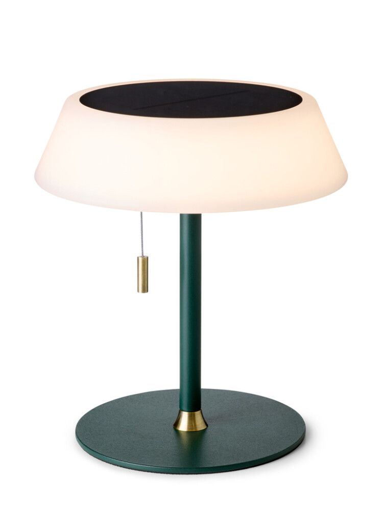 Halo Design Solar bordlampe — Mørkegrøn