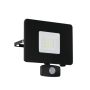 Eglo LED-sensorlampe Faedo 3 sort 30 W L17,5 cm