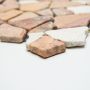 Mosaik Rossocream natursten sand mix 30,5 x 30,5 cm