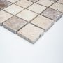 Mosaik Quadrat chiaro og noce travertin beige 30,5x30,5 cm