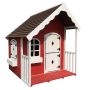 Nordic Play legehus m/veranda rød/hvid 134x130x150 cm