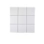 Mosaik Square Uni porcelæn hvid mat 29,8 x 29,8 cm