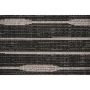 Afpasset tæppe Sicilien sort/sølv 290x200 cm