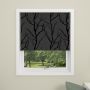 Debel Tree rullegardin mørklæg 140x175 cm grå/sort