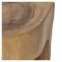 Træskammel ubehandlet teak Ø28 x 40 cm