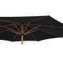 Sunfun parasol sort/teak m/krank Ø3 m