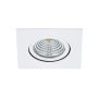 Eglo LED indbygningsspot m. kip Saliceto hvid/alu 6 W 9x9 cm 