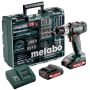 Metabo slagboremaskine SB18L med 2 batterier og tilbehørssæt