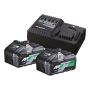 HiKOKI batteripakke Multi Volt B BSL36B18 + UC18YSL3 36V