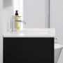 Bath Deluxe badmøbelsæt m/spejl Camden sort 90 cm