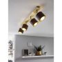 Eglo loftlampe Valbiano brun/guld 4x10 W E14 78 cm