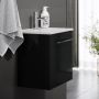 Bath Deluxe badmøbel m/vask Camden 40 cm sort højglans