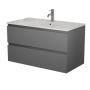 Bath Deluxe badmøbelsæt Camden Integrated grå 90 cm