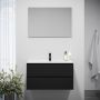 Bath Deluxe badmøbelsæt m/spejl Camden Integrated sort 90 cm