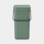 Brabantia affaldsspand m/låg 12 ltr. grøn
