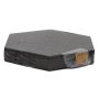 Akustik korkplade sekskantet dark 7x300x300 mm - 6 stk. pr. pk. 