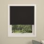 Debel Zig Zag rullegardin mørklæg 140x175 cm sort