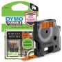 DYMO D1 Durable tape sort på orange 12 mm x 3m