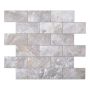 Mosaik Travertine selvklæbende vinyl grå 29x29,5 cm
