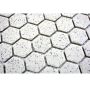 Mosaik Salt Hexagon porcelæn uglaseret sand 26 x 30 cm
