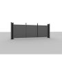 Allview sidevæg Cubus til carport sort komposit plank