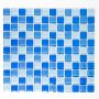 Mosaik Square krystal blå 32,7 x 30,2 cm