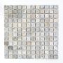 Mosaik Quadrat antik travertin grå 30,5x30,5 cm
