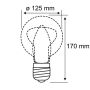 Paulmann LED pære Ring Mirror guldfarvet E27 dæmpbar