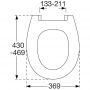 Pressalit toiletsæde Universal S706 soft close med lift-off sort