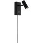 Nordlux LED-væglampe Omari sort dæmpbar H12 cm