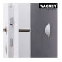 Wagner dørstopper t/væg transparent Ø60 mm 
