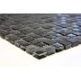 Mosaik Quadrat glas og natursten sort 30,5x30,5 cm