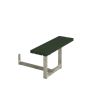 Plus påbygning til Basic bord-/bænkesæt grøn 77x41 cm 