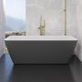 Camargue badekar Marstrand fritstående grå hvid 170x75 cm